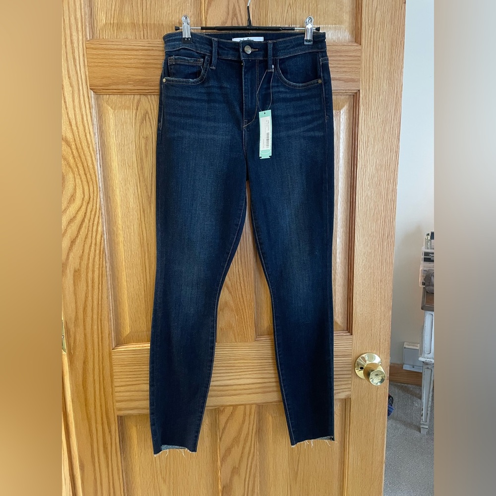 NWT Sam Edelman Stiletto High Rise Angled Scissor Cut Hem Skinny Jean